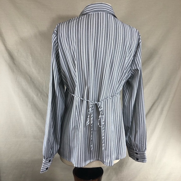 OH Baby! Striped Career Maternity Blouse - Picture 3 of 7